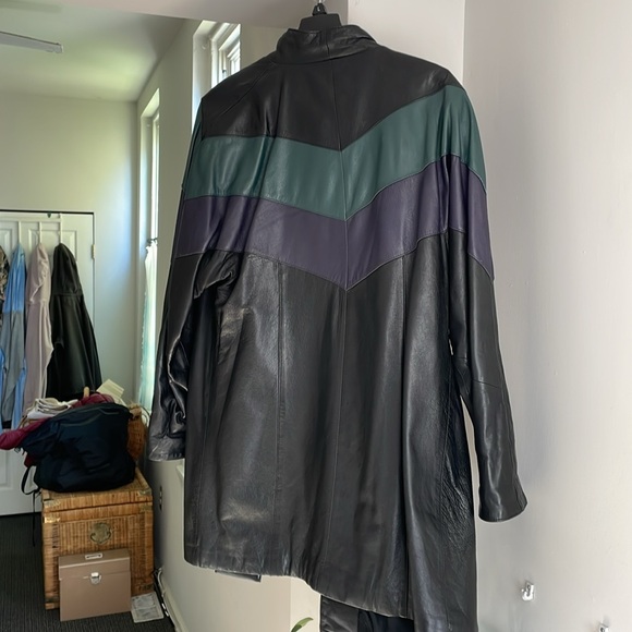 Vintage Avanti Leather Parka - Picture 2 of 3